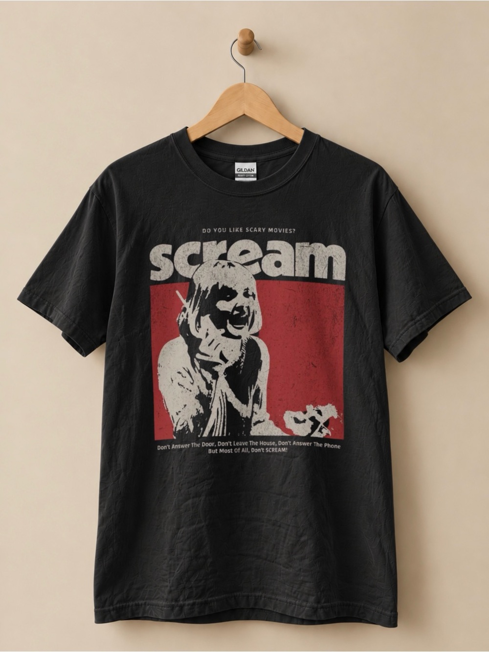 Scream Movie Unisex T-shirt Retro Horror Halloween Tee